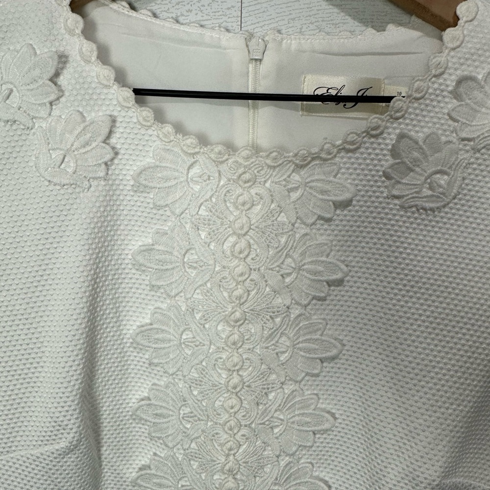 NWT Eliza J White Dress Size 10 - Picture 7 of 13